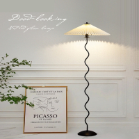 符象百褶落地灯日式简约客厅卧室落地灯北欧装饰床头氛围台灯