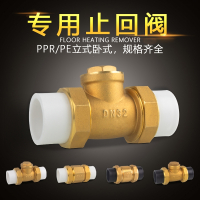 符象PE止回阀PPR铜卧立式双活接单向阀逆止自来水管表46分DN202532