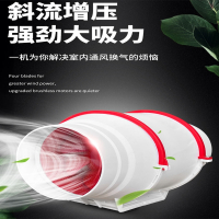 符象管道排气扇抽风机厨房家用换气扇排风扇强力卫生间管道排风机