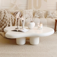 符象奶油风云朵茶几客厅家用简约现代北欧极简小户型网红侘寂异形桌子