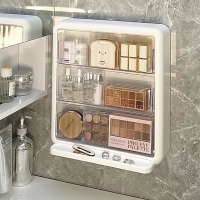 符象免打孔化妆品收纳盒壁挂式卫生间宿舍好物浴室洗漱台小置物架