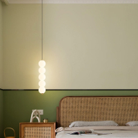 符象卧室床头灯网红ins奶油风个性糖葫芦沙发背景墙轻奢led吧台小吊灯