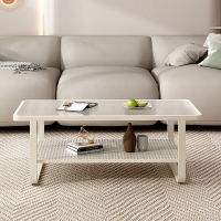 符象北欧奶油风钢化玻璃沙发茶几小户型客厅家用现代简约茶桌