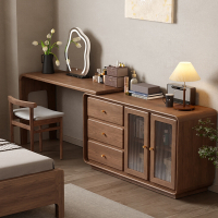符象斗柜梳妆台一体卧室转角书桌简约现代床尾收纳小型化妆台