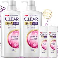 清扬去屑洗发水多效水润樱花花露去屑控油冰凉薄荷男女