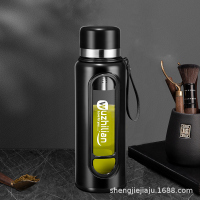 便携茶水分离泡茶水杯子超大号玻璃杯大容量双层耐高温防摔男批发