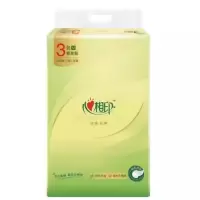 心相印茶语抽纸3包M码尊享装3层150抽面巾纸餐巾纸婴儿纸柔韧亲肤