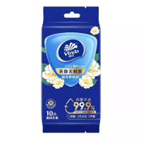 维达温和无香湿巾山茶花精华卫生清洁杀菌便携单片独立装湿纸巾3包 30片[尝鲜装]