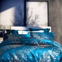 意大利面料五星级酒店甄丝T800埃及长绒棉纯棉全棉提花床上用品四件套