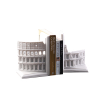 欧洲建筑城堡书档现代时尚书房桌面摆件设计感装饰品样板间书靠