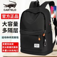 双肩包时尚休闲男士大容量背包商务旅行学生书包电脑包