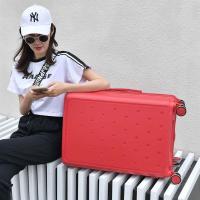 网红女学生行李箱拉链箱结实拉杆箱万向轮密码箱20寸登机箱旅行箱|激情红[时尚款] 30寸[先收藏宝贝送88元大礼包]