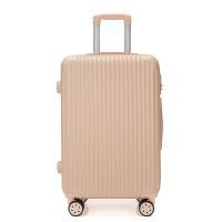 可充电万向轮拉杆箱行李箱女学生韩版旅行箱男密码箱登机箱大容量|经典糖果粉 22寸