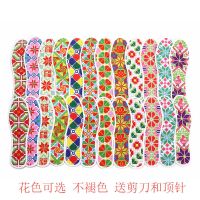 (5双绣花针孔10双装)印花批发新款带针线十字绣鞋垫自己绣半成品