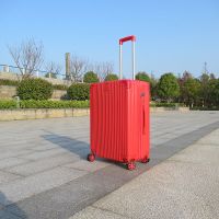 万向轮行李箱大容量密码箱拉杆箱隔层24寸高颜值女学生韩版旅行箱|喜庆红高档款 20寸[可登机无侧提]
