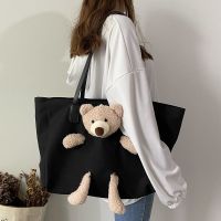 手提布袋帆布包大学生书包大容量2020包包女单肩韩版ins新款网红