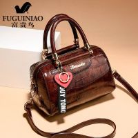 [正品]新款包古门欧版纹单肩女复古鳄鱼手提斜跨包波士顿