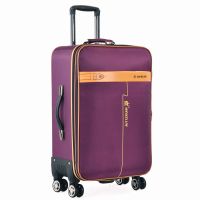 拉杆箱牛津布旅行箱行李箱包女学生韩版男潮流大容量高中密码皮箱|817耐磨牛津布紫色万向轮 22寸