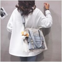 韩版百搭日系手提斜挎包女学生斜挎书包包包女大容量单肩2020新款