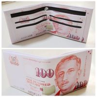 货币钱包男士钱夹PU拉链两折拉链潮流个性纸币零钱学生皮夹钱币|图案款式-2