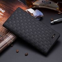 男长款帝梵.韩版潮男士阿玛尼钱包真皮学生钱包短款社会青年超薄|长款-黑色