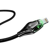 数据线快充适用5s/6/6s加长vivo手机充电线安卓 黑曼巴-[带灯] 200(厘米)*