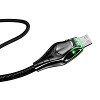 数据线快充适用5s/6/6s加长vivo手机充电线安卓 黑曼巴-安卓【带灯】 100（厘米）*