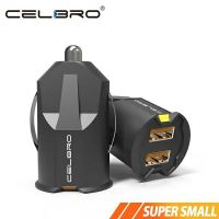 多功能迷你车载充电器2a隐形车充一拖二usb点烟器带线车载充电头|黑色+安卓type-c数据线