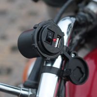 摩托电动车车载usb手机充电器防水多功能改装带开关12v24v转5v 2a