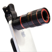 手机镜头十合一长焦高清望远镜 超广角微距鱼眼自拍杆套装镜头|单品-长焦镜头