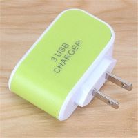 手机充电头多口usb充电器插头通用安卓苹果智能3u充电器数据线头|绿色[3U] 配乐视数据线(常规1米)