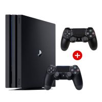 索尼ps4 pro1tb 主机 国行slim家用体感电视游戏机支持vr|PS4Pro1TB黑色+黑色手柄 中国大陆