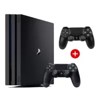 索尼ps4 pro1tb 主机 国行slim家用体感电视游戏机支持vr|PS4Pro1TB黑色+黑色手柄 中国大陆
