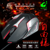 电脑鼠标1.5米有线游戏鼠标吃鸡鼠标usb发光鼠标 台式笔记本通用