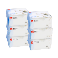 gb干湿两用巾婴儿棉柔巾新生儿宝宝绵柔纸巾100抽6包12包|6包