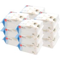 gb干湿两用巾婴儿棉柔巾新生儿宝宝绵柔纸巾100抽6包12包|12包