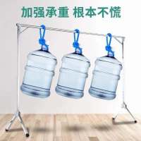 室内晾衣架落地家用单杆挂衣架阳台卧室晾衣杆简易加厚晒被子架子