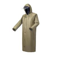 雨衣女男长款加厚雨披连体防暴雨牛津布防水劳保户外徒步旅行保安|加厚军黄色 XXXL