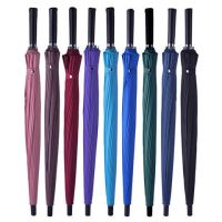 24骨雨伞男女士长柄加固超大号三人复古黑色商务双人抗风大伞