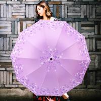 十骨加大双人伞晴雨两用黑胶太阳伞防晒防紫外线小清新遮阳雨伞女