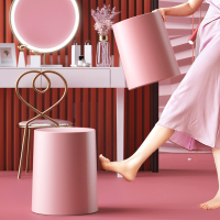 垃圾桶可爱少女心卧室北欧网红小号粉色时尚ins带盖房间家用纸篓