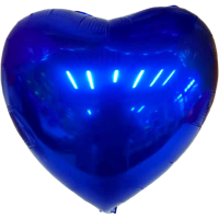 卡通气球儿童玩具飘空气球球氦气球飞天铝膜18寸桃心|蓝色50个