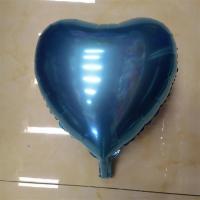 卡通气球儿童玩具飘空气球球氦气球飞天铝膜18寸桃心|珠光蓝50个