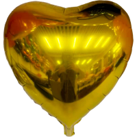 卡通气球儿童玩具飘空气球球氦气球飞天铝膜18寸桃心|金色50个