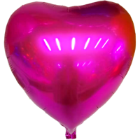 卡通气球儿童玩具飘空气球球氦气球飞天铝膜18寸桃心|玫红色100个