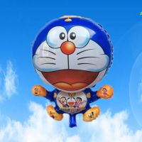 机器猫叮当猫卡通气球飘空球升空球混批|叮当猫蓝色 20个