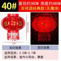 户外旋转灯笼新年春节元旦门口阳台装饰七彩led走马灯|普通款(无投影) 60#直径55cm