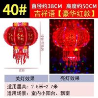 户外旋转灯笼新年春节元旦门口阳台装饰七彩led走马灯|豪华七彩款 60#直径55cm