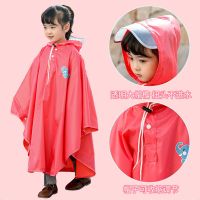 儿童斗篷雨衣女童男童小学生幼儿园宝宝加厚书包位中大童新款雨披