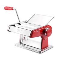 面条机手动压面机家用手工不锈钢多红能手摇擀面机|尊贵红款 三刀加厚升级款+挂面架[赠8件套]